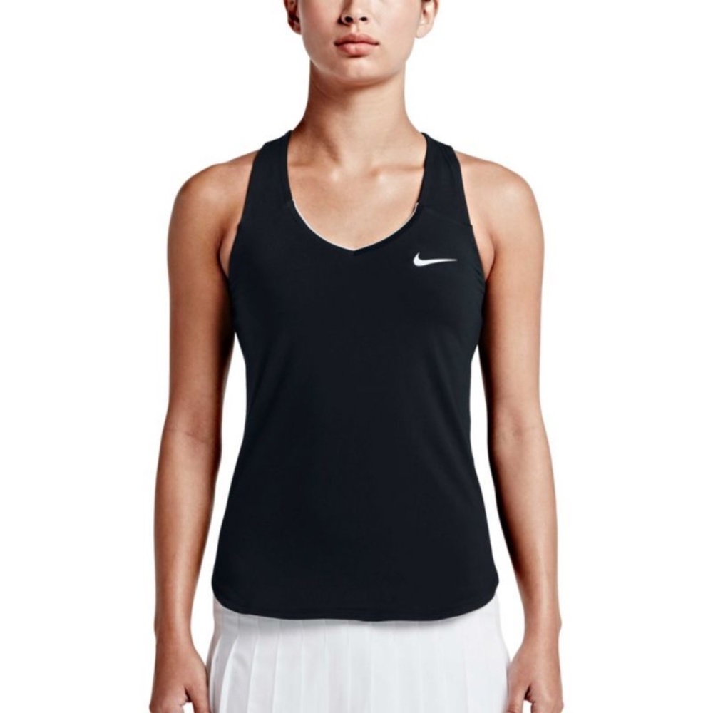 NWT Nike Dri Fit Court Tennis Tank Top Black Small